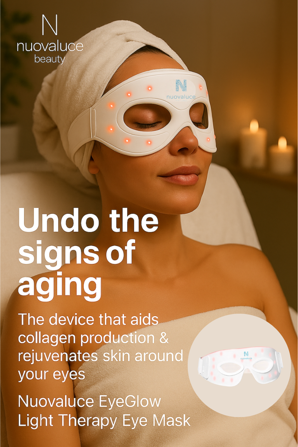 Nuovaluce EyeGlow Red Light Therapy Eye Mask