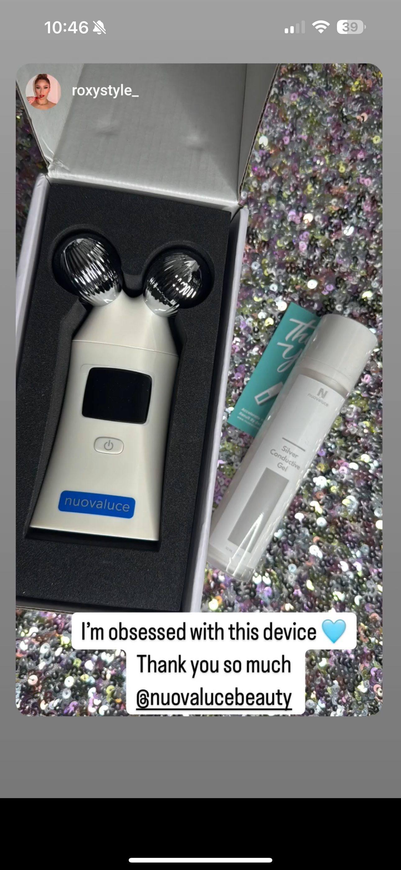 Anti Aging PRO Microcurrent & Red Light Device Kit with Silver Gel